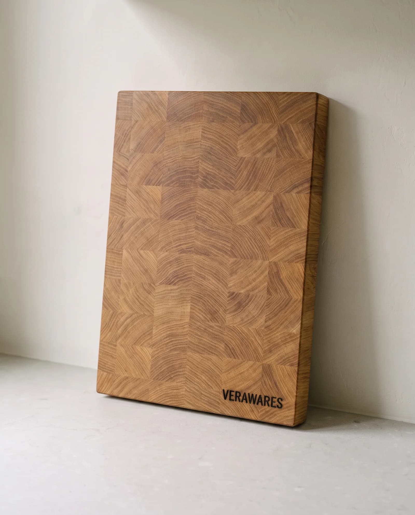 Cutting Board, Large — 50 × 35 cm end-grain oak board