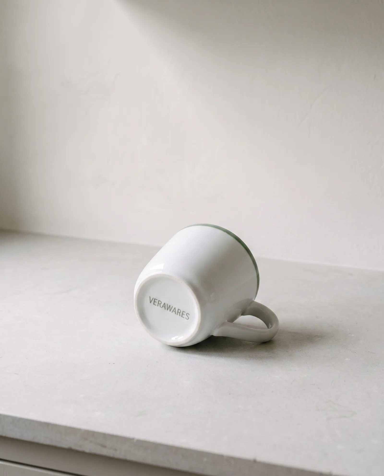 Espresso Cup — 90 ml porcelain espresso cup with a sage line